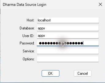 Excel asks for the APPX login when refreshing the saved workbook.