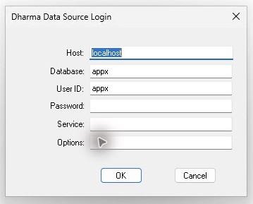 The reopened direct ODBC report requests the APPX password for refresh.