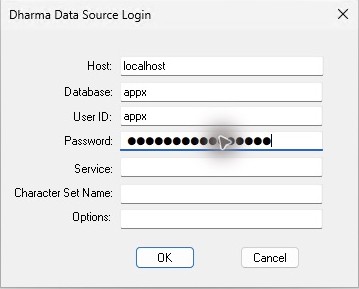 The refresh uses the same appx dictionary and masked APPX login.
