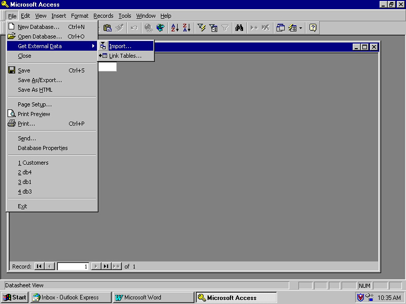 Importing APPX® Files Into Microsoft® Access