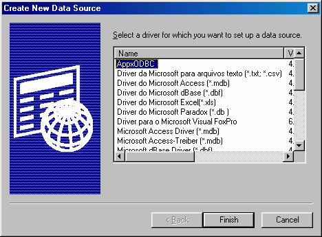 Adding ODBC Data Source