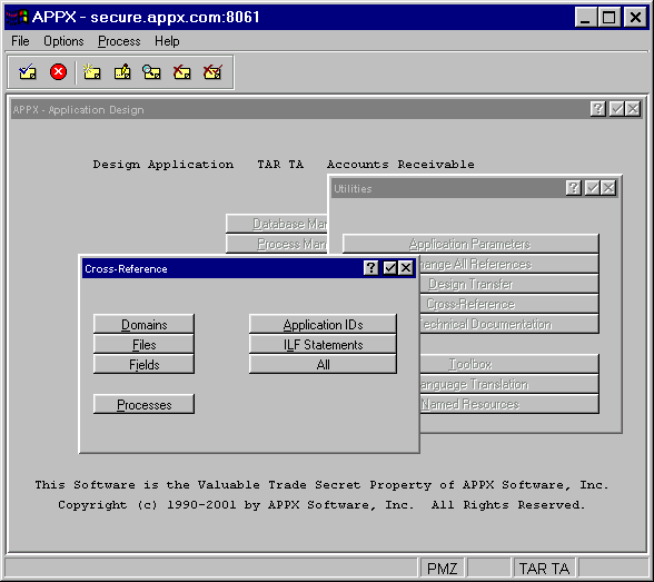 Cross Reference Menu