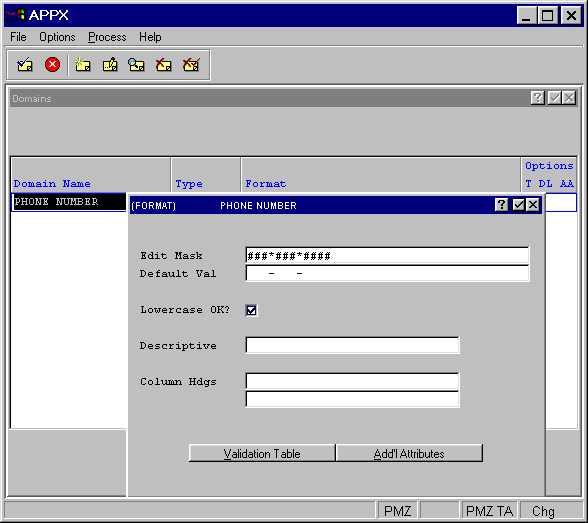 Format Domain Overlay