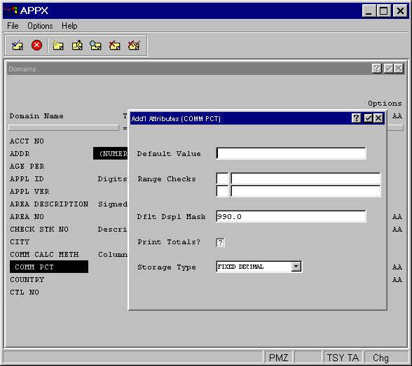 Figure 2-3-17 . Numeric Domain Additional Attributes Overlay