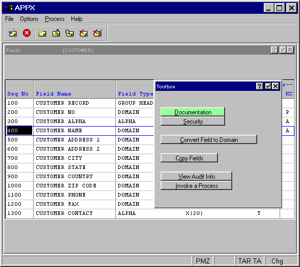 Fields Toolbox Overlay