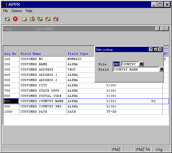 Fields Data Lookup Overlay