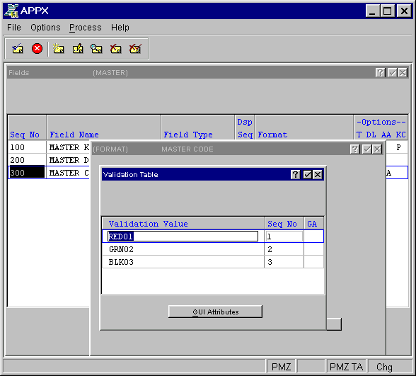 Format Fields Validation Table Overlay