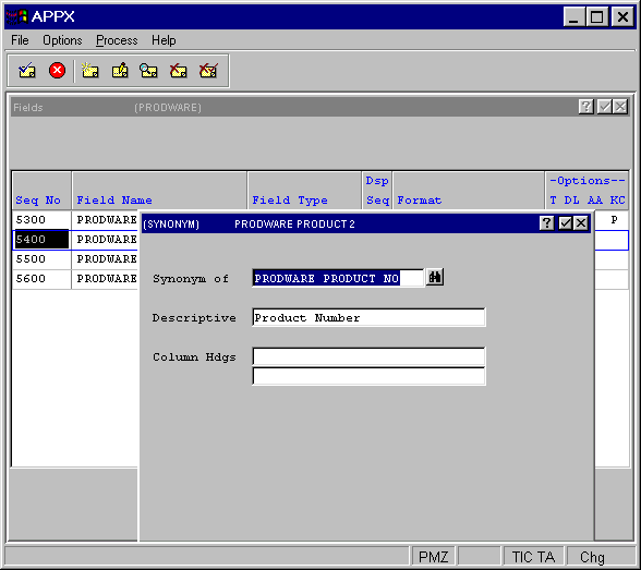 Synonym Fields Overlay