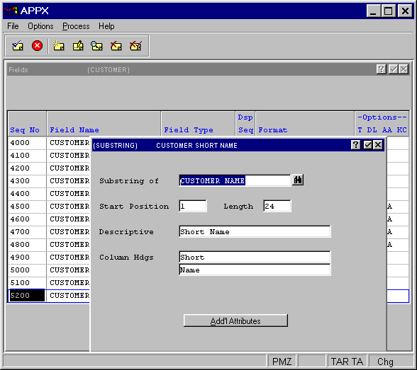 Substring Fields Overlay