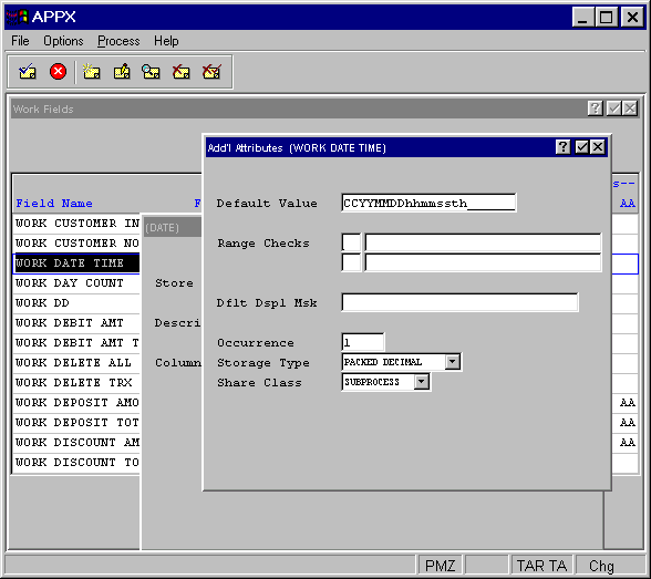 Date Work Fields Additional Attributes Overlay