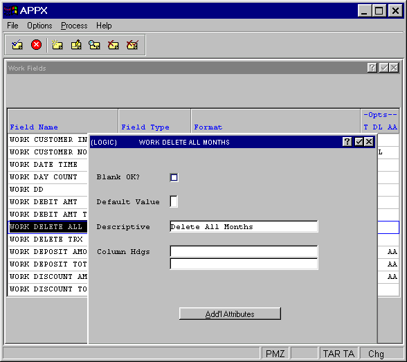 Logic Work Fields Overlay