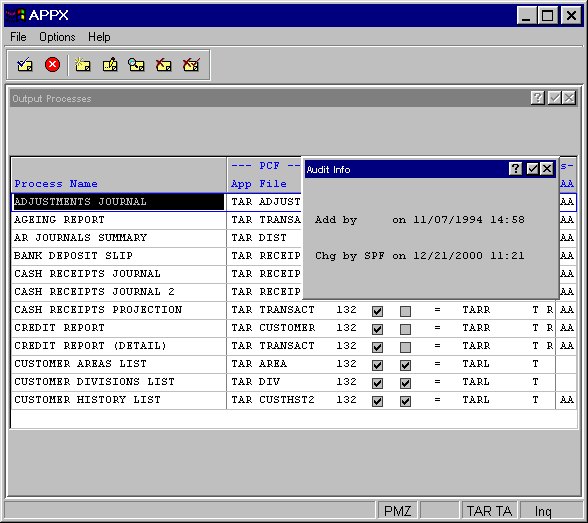 Process View Audit Info Overlay