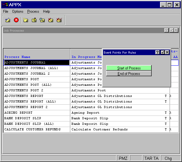 Job Processes Event Points For Rules Overlay