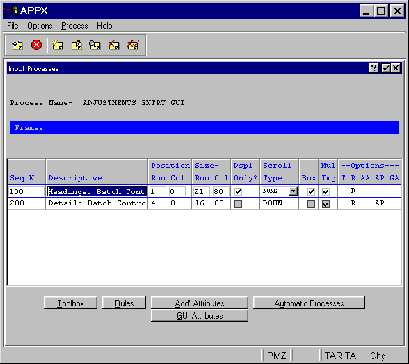 Input Frames Overlay