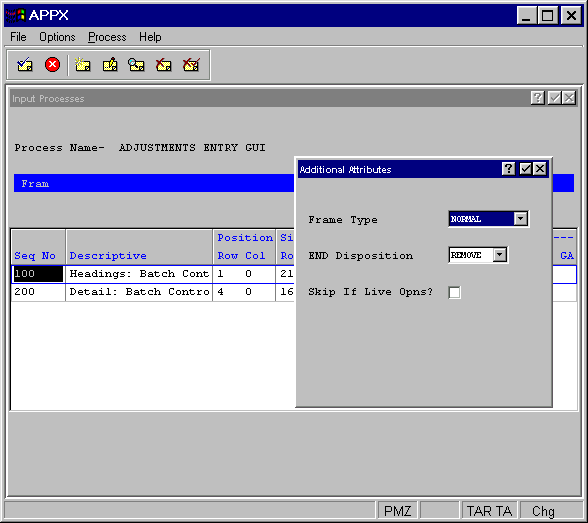 Input Frame Additional Attributes Overlay