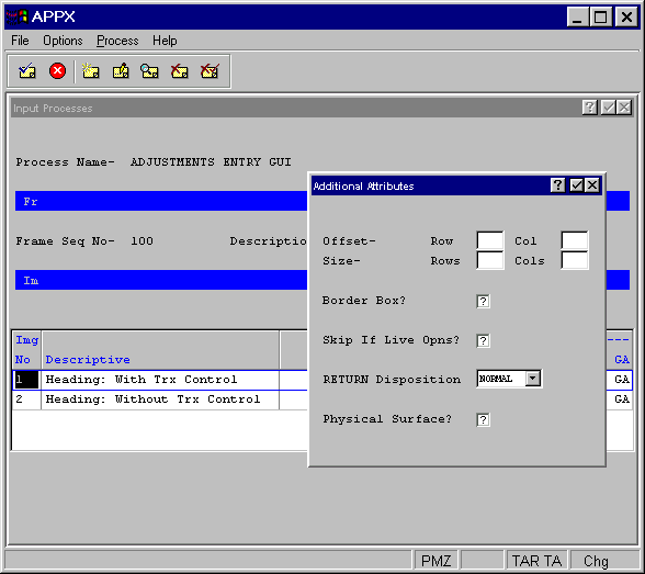 Non- Scrolling Input Image Additional Attributes Overlay