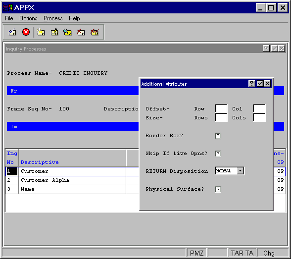 Inquiry Key Entry Image Additional Attributes Overlay