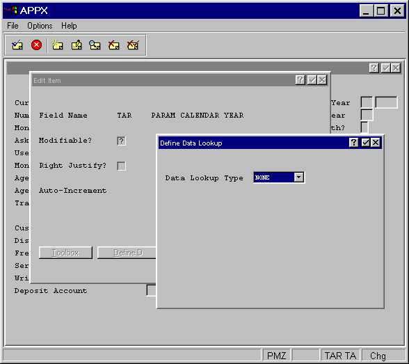Define Data Lookup Overlay