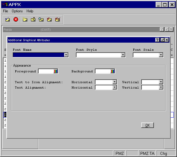 Graphical Attributes Additional Attributes Overlay For Validation and Token Table Entries