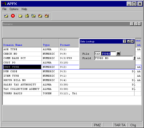 Domains Data Lookup Overlay