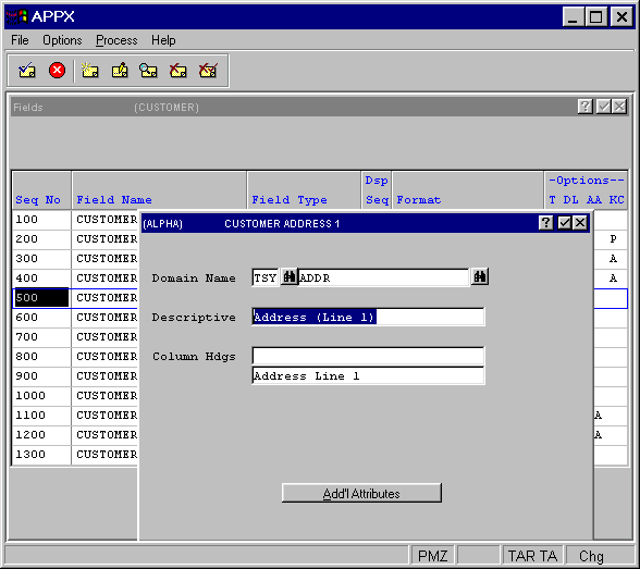 Domain Field Specification Overlay (Alpha Domain)