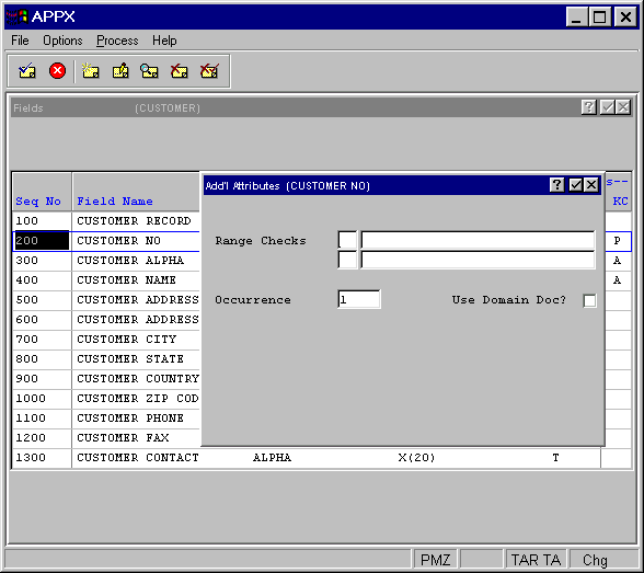 Domain Field Additional Attributes Overlay for Format Domains