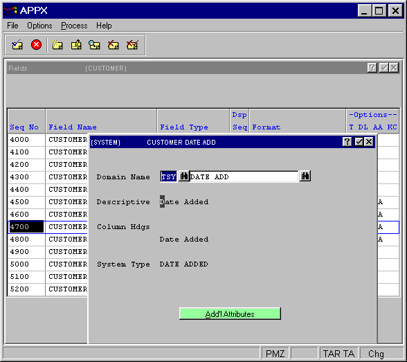 Domain Field Specification Overlay (System Domain)