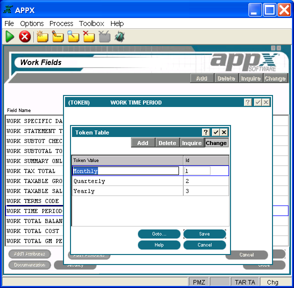 Token Work Fields Token Table Overlay