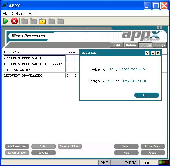 Audit Information Overlay