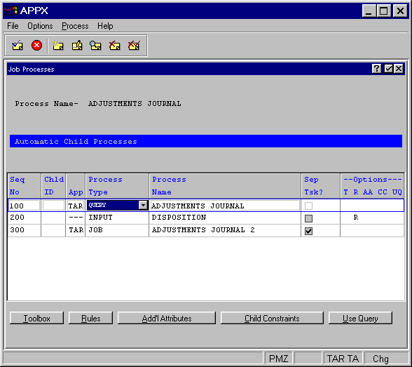 Automatic Child Processes Overlay For Jobs