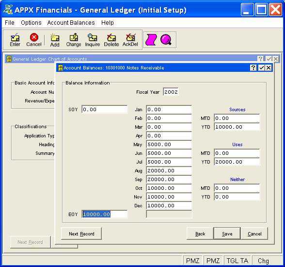 Figure 5-7a. Account Balances Overlay