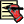 Data entry icon, red