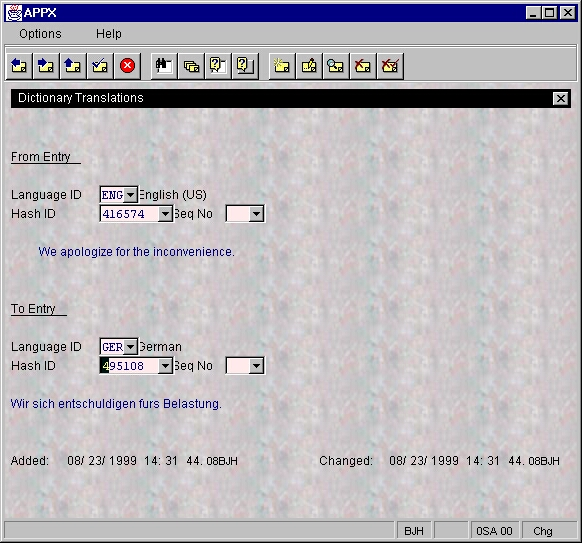 The Translations File Input Process