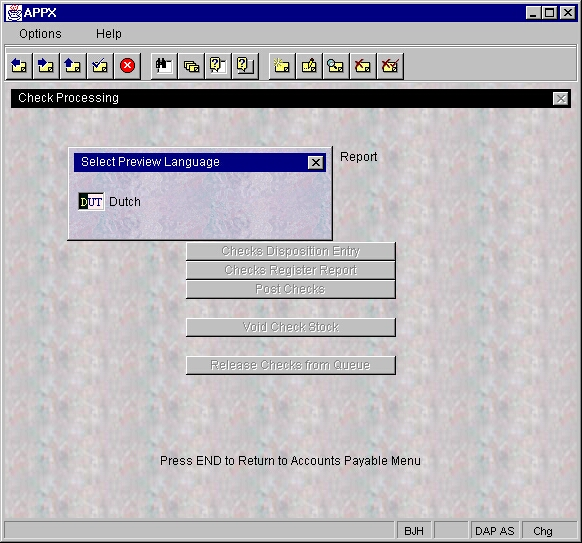 Selecting The Preview Language