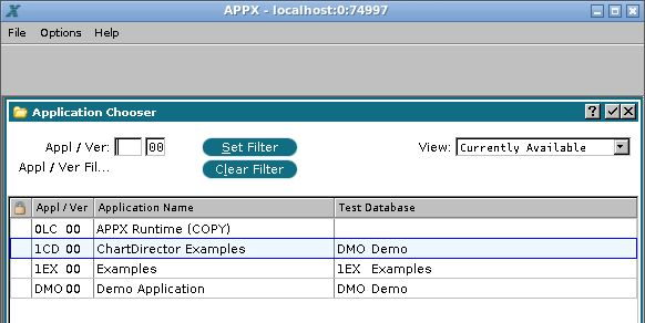 Choose ChartDirector Examples, 1CD 00.