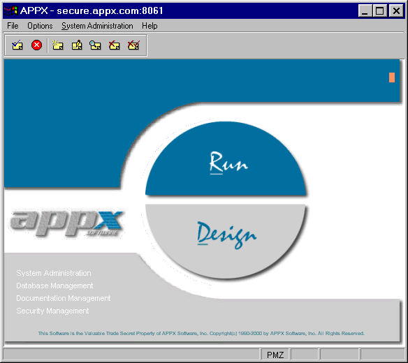 APPX Main Menu