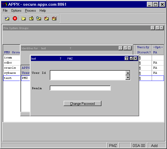 Identities Detail Overlay in File System Groups F/M