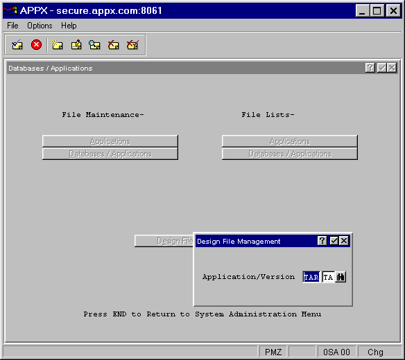 Databases/Applications Design File Management Overlay