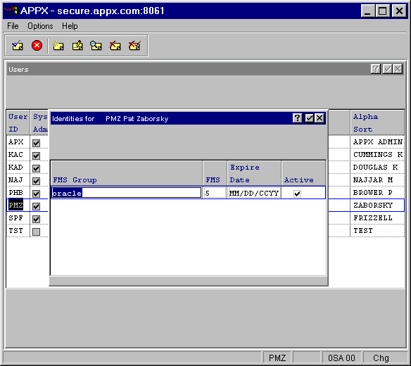 Users Identities Overlay