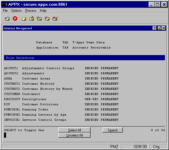 File Selection Screen