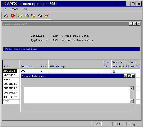 Optional Path Name Overlay
