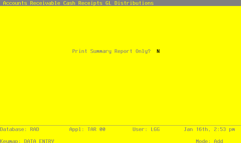 The Accounts Receivable Cash Receipts GL Distributions