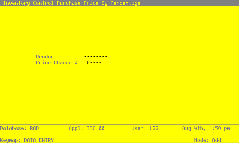 The Purchase Price By Percentage Screen